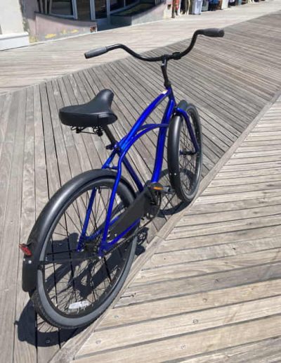 Blue Cycle for riding at the board walk shop Atlantic city